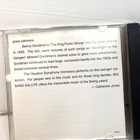 Big Band Salute: In the Mood by Various Artists (CD, Sep-1993, Compendia... - Picture 4 of 4